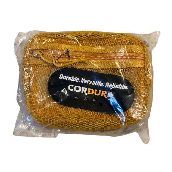 Supreme Cordura Mesh Shoulder Belt Bag Gold Yellow Fanny Pack Small Logo SS20 - Picture 3 of 9
